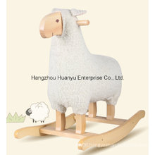 New Design Stuffed Rocking Animal-White Sheep Rocker